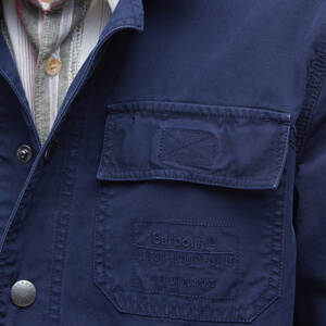 Barbour Classic Navy Grindle Cargo Overshirt